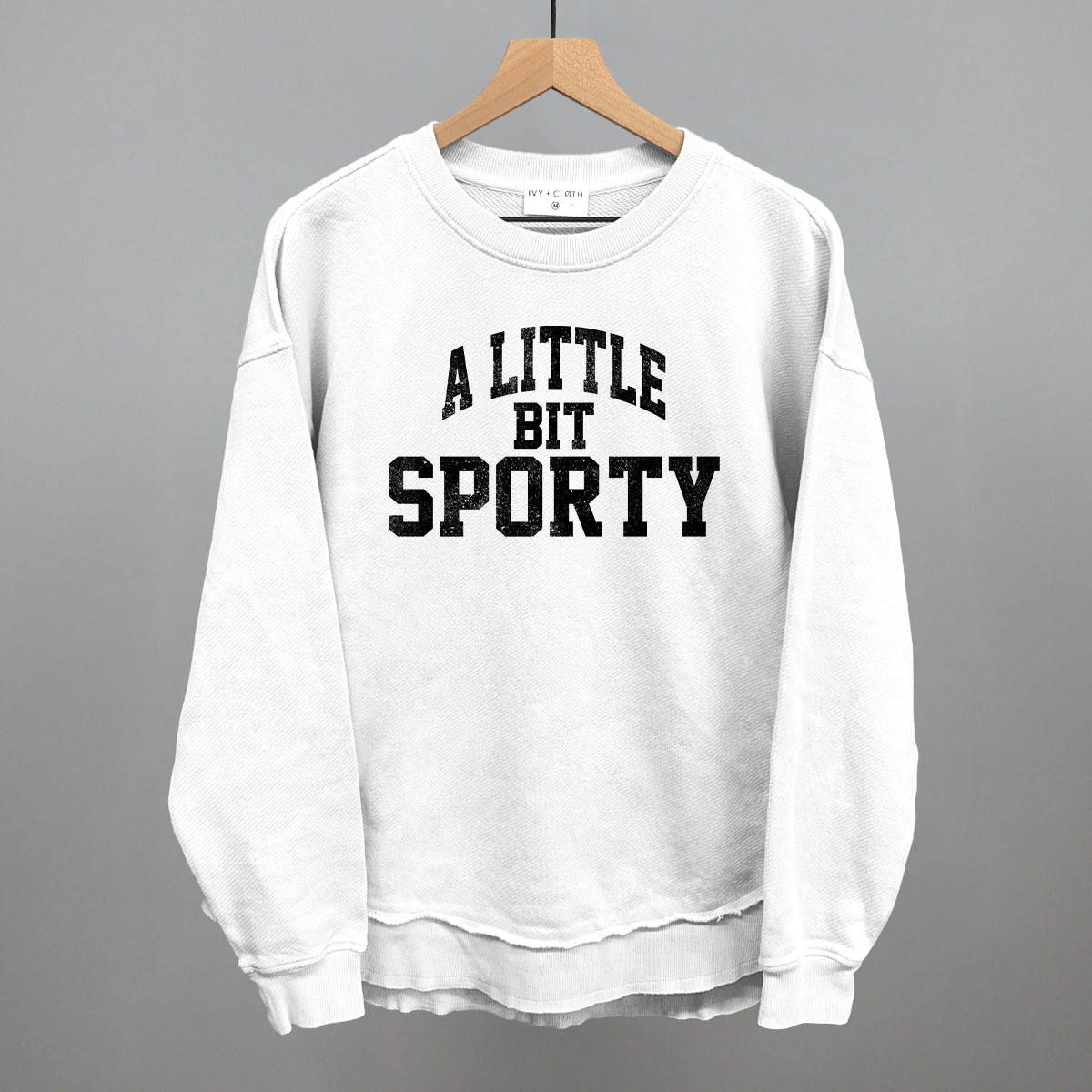 A Little Bit Sporty graphic top in White