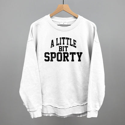A Little Bit Sporty graphic top in White