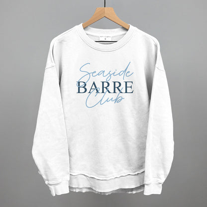 Seaside Barre Club Funny Oversized Terry Poncho in White – Ivy + Cloth