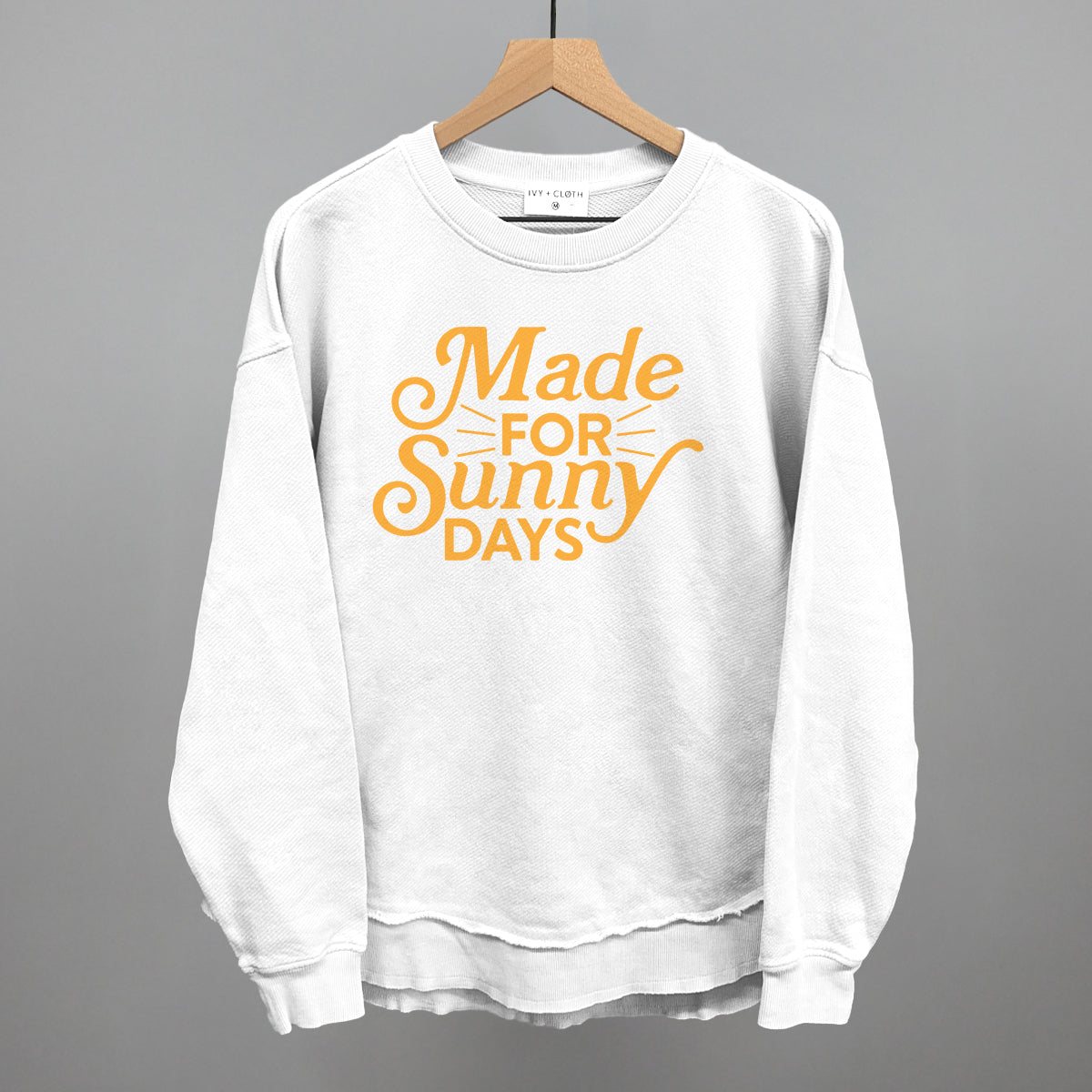 Made For Sunny Days Summer graphic top in White
