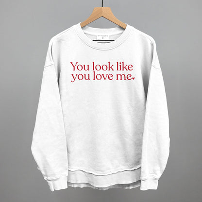 You Look Like You Love Me Valentine's graphic top in White