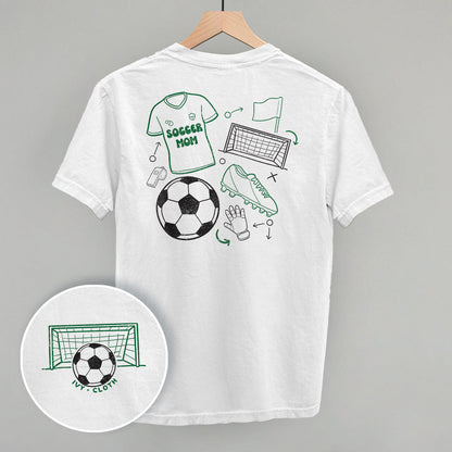 Soccer Mom Doodle (Back Print) Funny Shirt & Sweatshirt in White – Ivy + Cloth