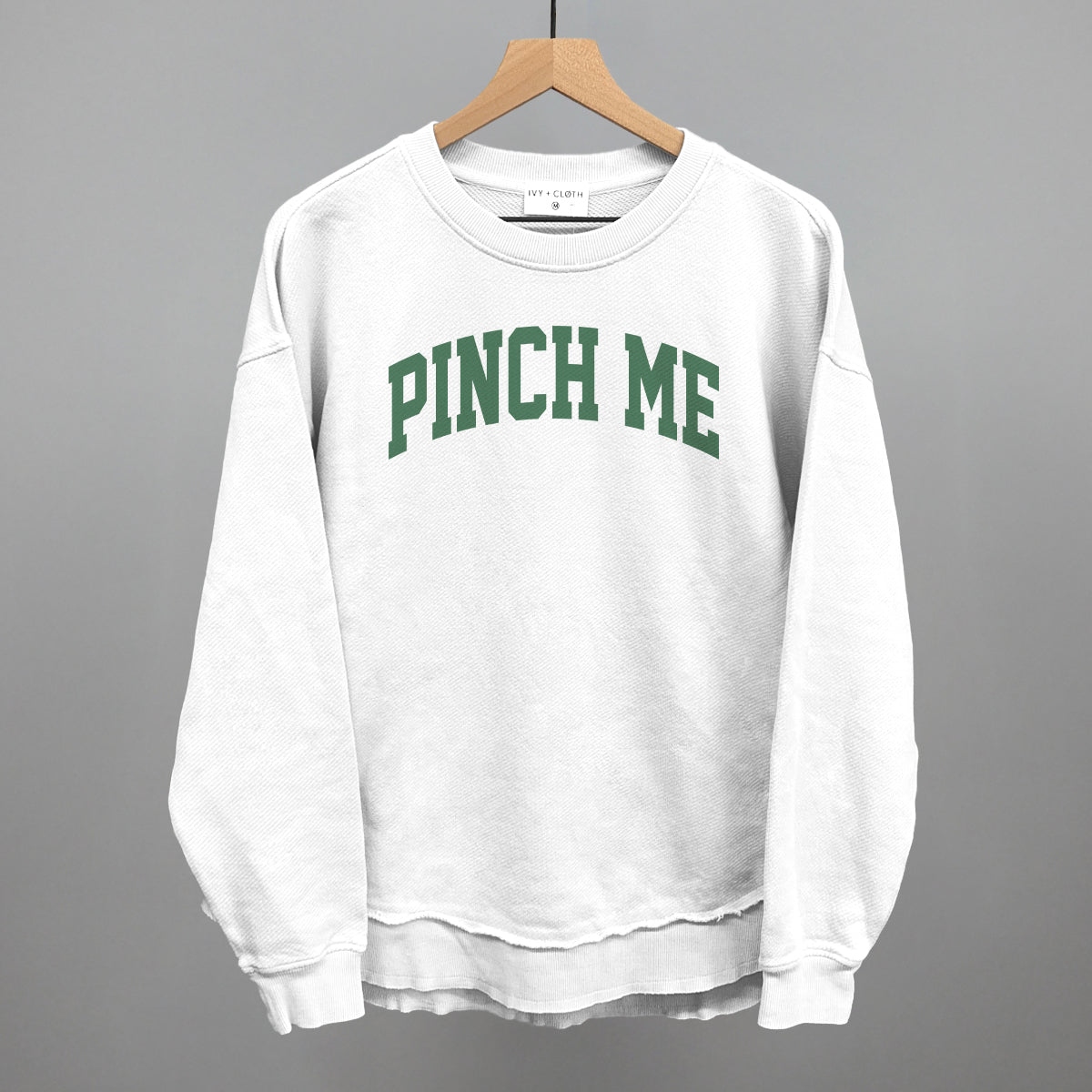 Pinch Me Arch Funny Oversized Terry Poncho in White – Ivy + Cloth