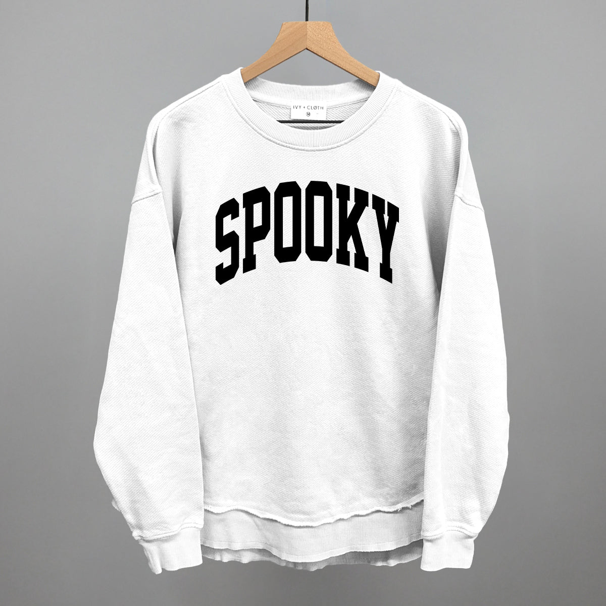Spooky Halloween graphic top in White