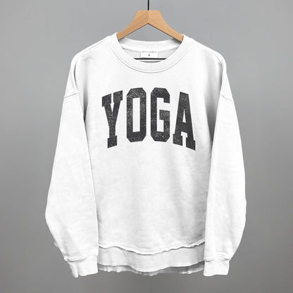 Yoga Arch Funny Oversized Terry Poncho in White – Ivy + Cloth