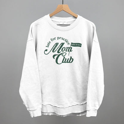 Late For Practice Mom Club Funny Oversized Terry Poncho in White – Ivy + Cloth