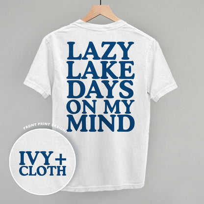 Lazy Lake Days (Back Print) Funny Shirt & Sweatshirt in White – Ivy + Cloth