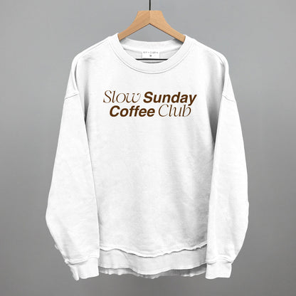 Slow Sundays Coffee Club Funny Oversized Terry Poncho in White – Ivy + Cloth