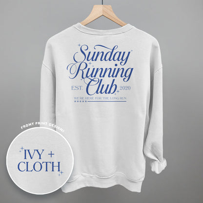 Sunday Running Club graphic top in White