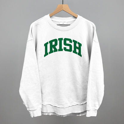 Irish Collegiate Funny Oversized Terry Poncho in White – Ivy + Cloth