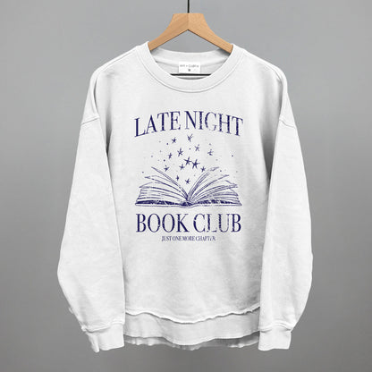 Late Night Book Club Funny Oversized Terry Poncho in White – Ivy + Cloth