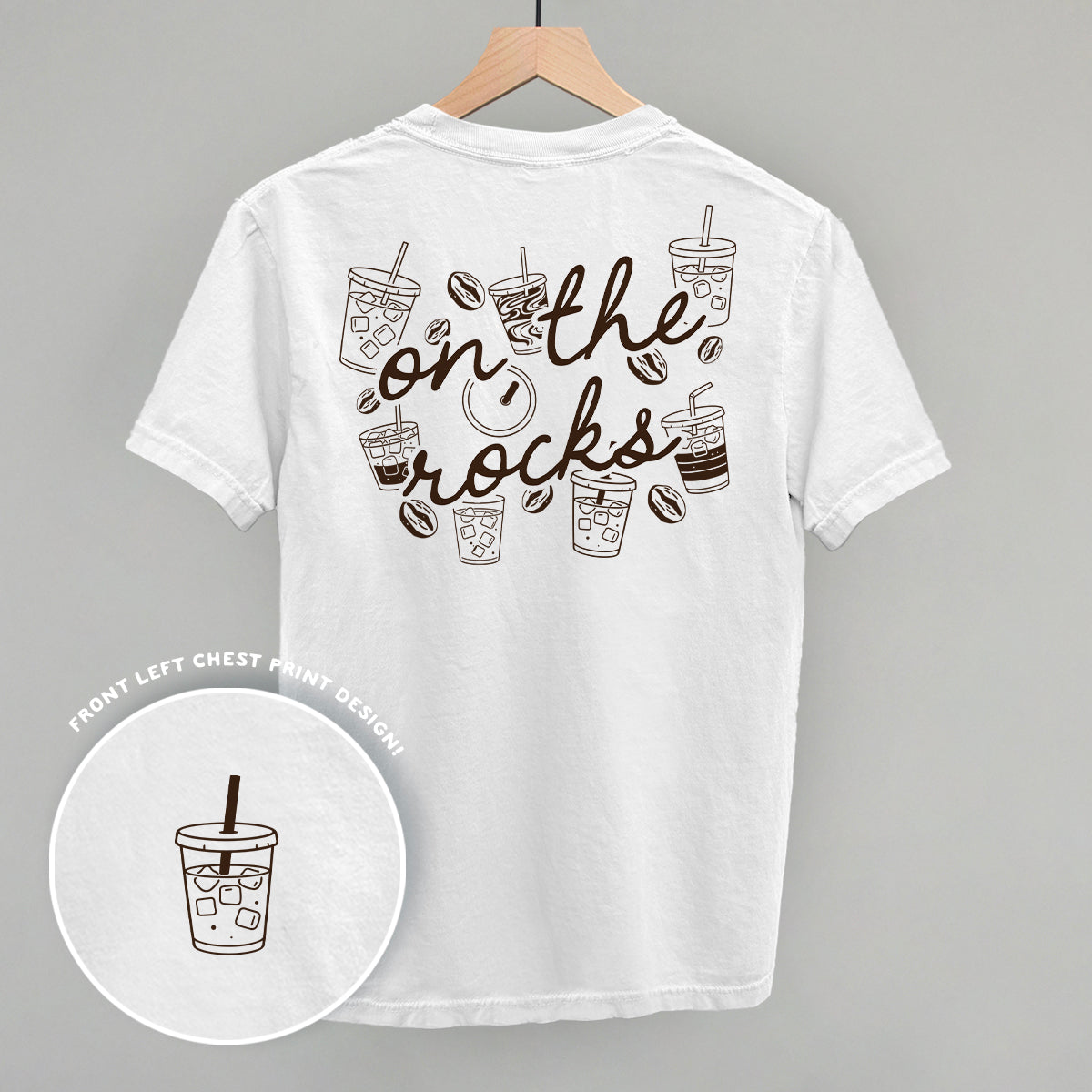 The Rocks Iced Coffee Lover graphic top in White