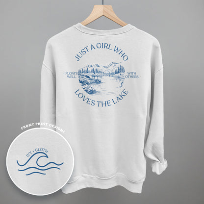 Just A Girl Who Loves The Lake (Back Print) Funny Shirt & Sweatshirt in White – Ivy + Cloth