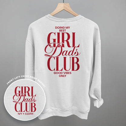 Girl Dads Club graphic top in White