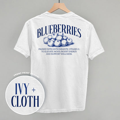 Blueberry Wellness (Back Print) Funny Shirt & Sweatshirt in White – Ivy + Cloth