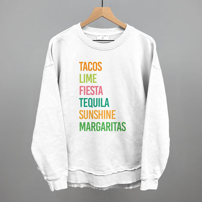 Tacos, Lime, Fiesta, Etc. Funny Oversized Terry Poncho in White – Ivy + Cloth