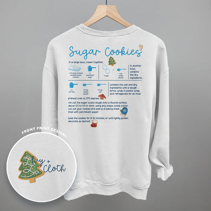 Sugar Cookie Recipe (Back Print) Funny Shirt & Sweatshirt in White – Ivy + Cloth