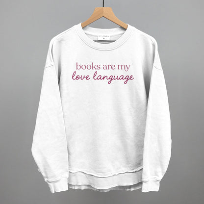 Books Are My Love Language graphic top in White