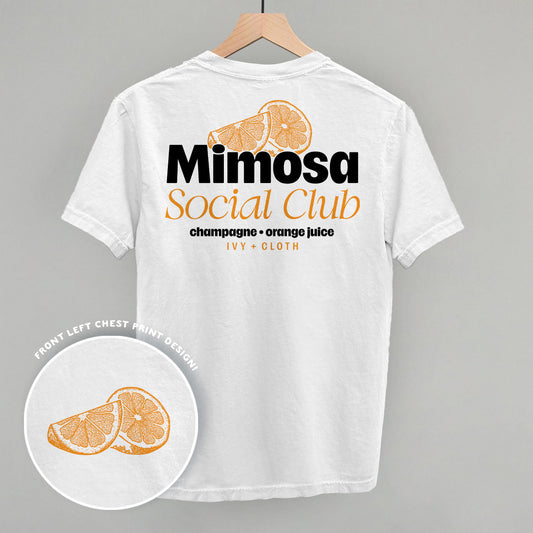 Mimosa Social Club (Back Print) Funny Sweatshirt in White – Ivy + Cloth