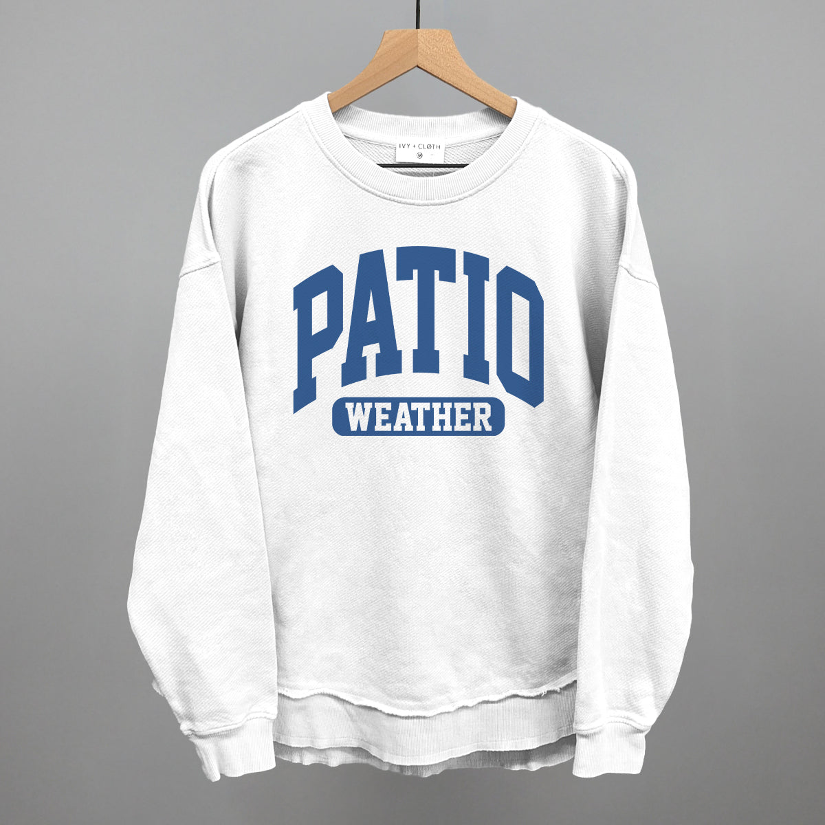 Patio Weather graphic top in White