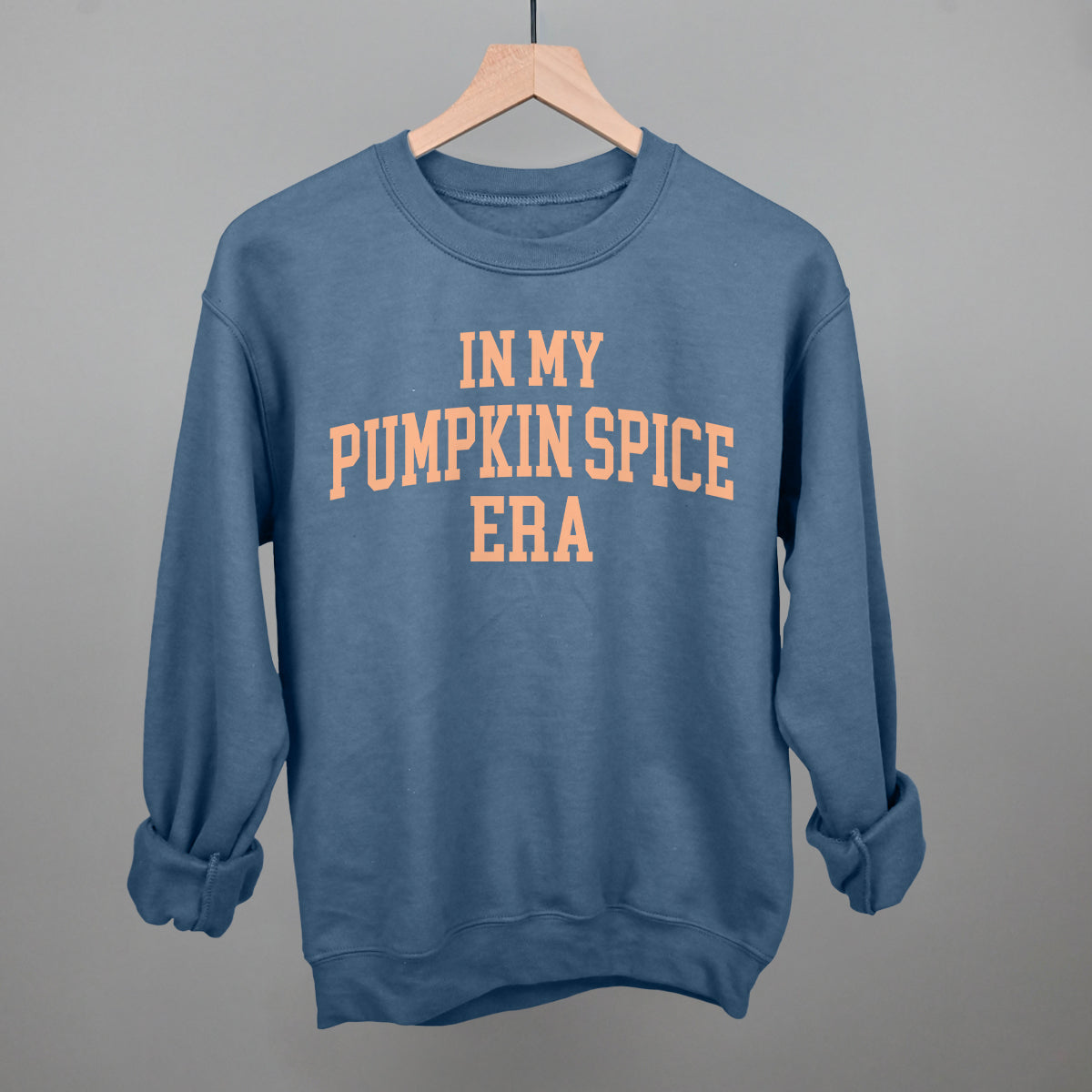 In My Pumpkin Spice Era Collegiate Funny Sweatshirt in Indigo Blue – Ivy + Cloth