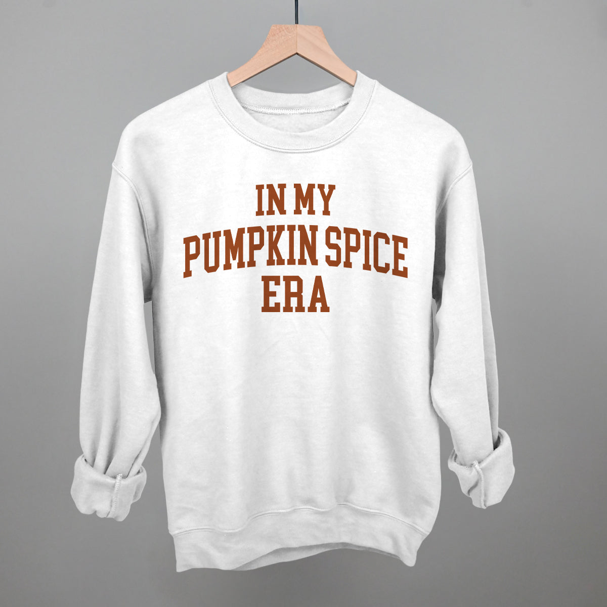 In My Pumpkin Spice Era Collegiate Funny Sweatshirt in White – Ivy + Cloth