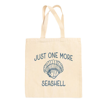 Just One More Seashell Funny Tote Bag in Natural – Ivy + Cloth