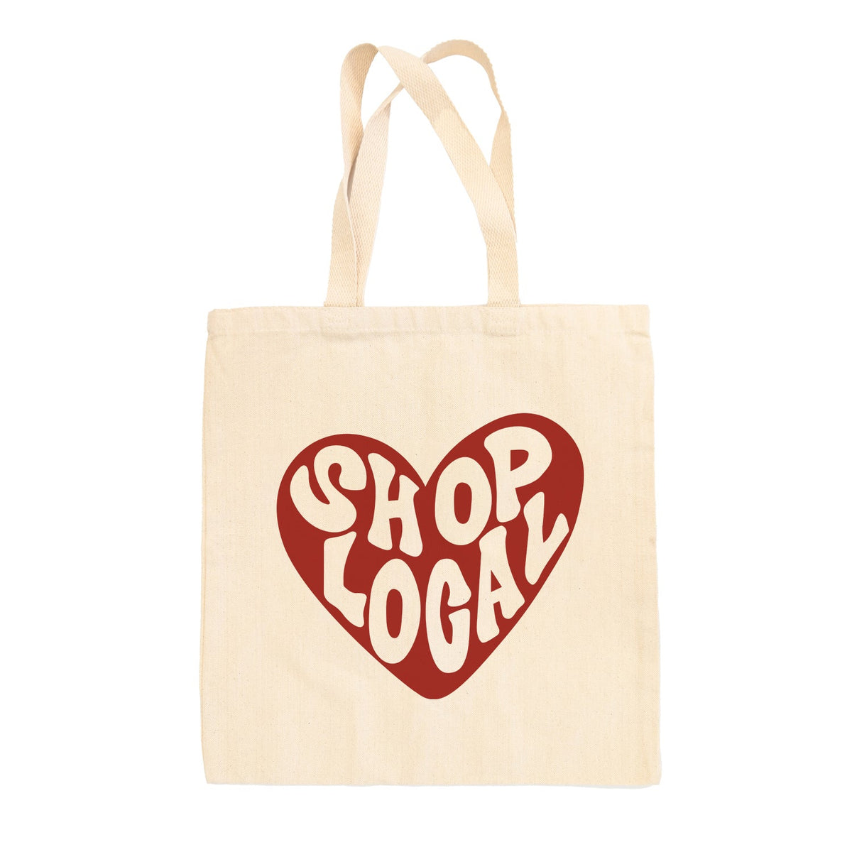 Shop Local Red Heart Funny Tote Bag in Natural – Ivy + Cloth