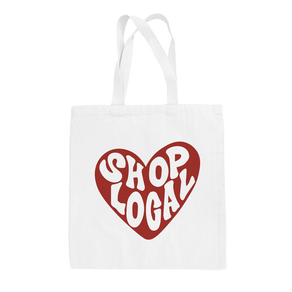 Shop Local Red Heart Funny Tote Bag in White – Ivy + Cloth
