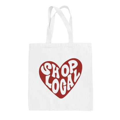 Shop Local Red Heart Funny Tote Bag in White – Ivy + Cloth