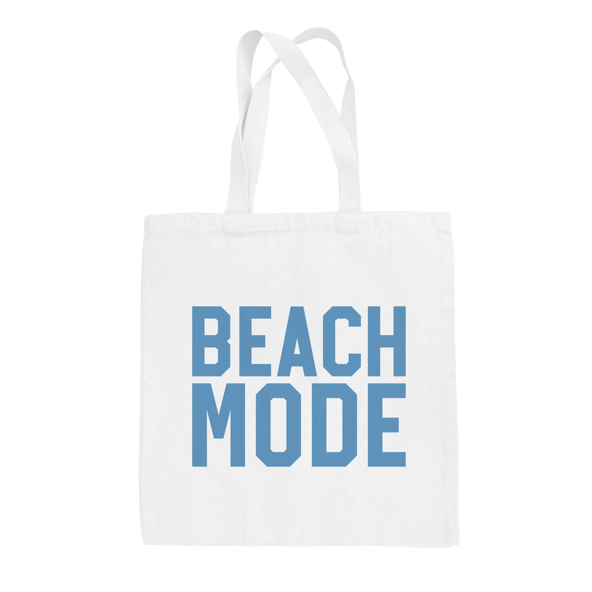 Beach Mode (Tote Bag) Funny Tote Bag in White – Ivy + Cloth