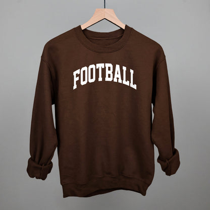 Football Arch (White) Funny Sweatshirt in Chocolate – Ivy + Cloth