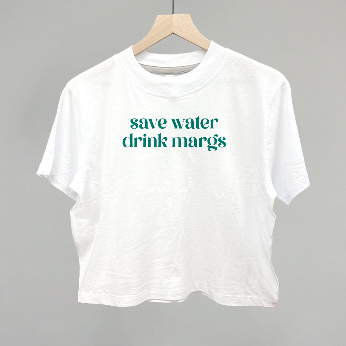 Save Water Drink Margs Funny Boxy T-Shirt in White – Ivy + Cloth