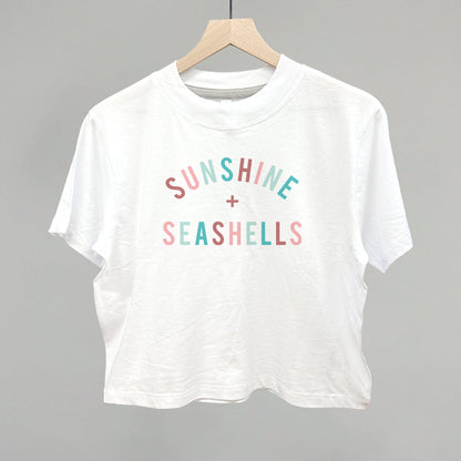Sunshine + Seashells Funny Boxy T-Shirt in White – Ivy + Cloth