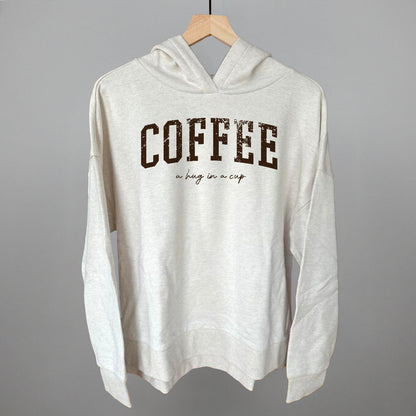 Coffee (A Hug In A Cup) Funny Terry Hoodie in Heather Almond – Ivy + Cloth