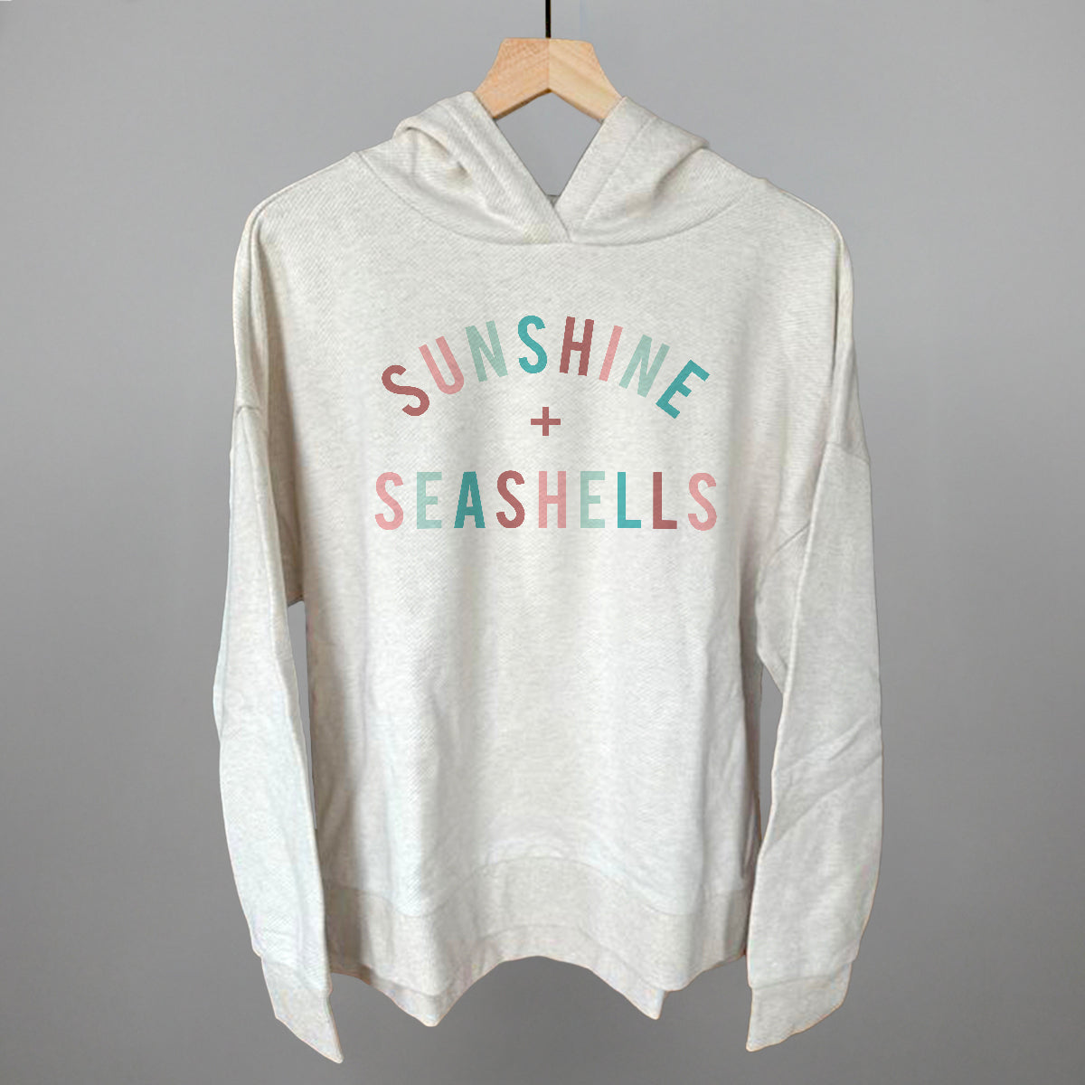 Sunshine + Seashells Funny Terry Hoodie in Heather Almond – Ivy + Cloth