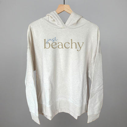 Just Beachy Beach graphic top in Heather Almond