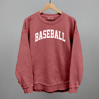 Baseball Arch (White) Funny Oversized Terry Poncho in Marsala – Ivy + Cloth