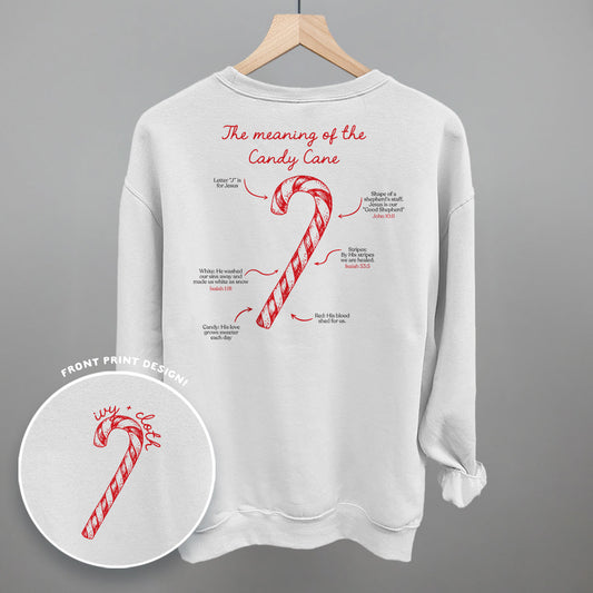 The Meaning Of The Candy Cane (Back Print) Funny Shirt & Sweatshirt in White – Ivy + Cloth