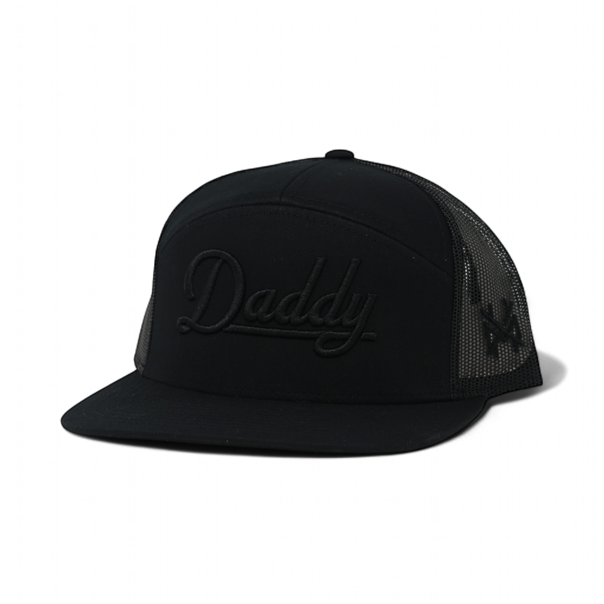 Daddy Funny Embroidered Hat in 7 Panel Blackout – Ivy + Cloth