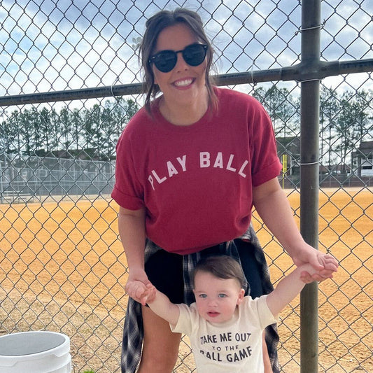 Play Ball Arc (White) Funny Shirt & Sweatshirt – Ivy + Cloth