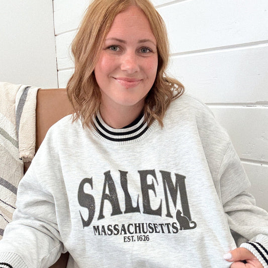 Salem MA 1626 Halloween Witch graphic shirt and sweatshirt