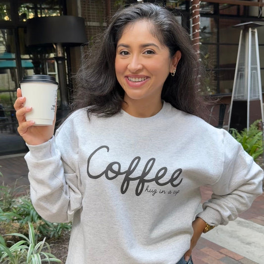 Coffee Is A Hug In A Mug graphic shirt and sweatshirt