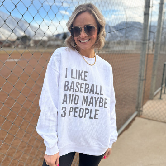 I Like Baseball and Maybe 3 People Funny Oversized Terry Poncho – Ivy + Cloth