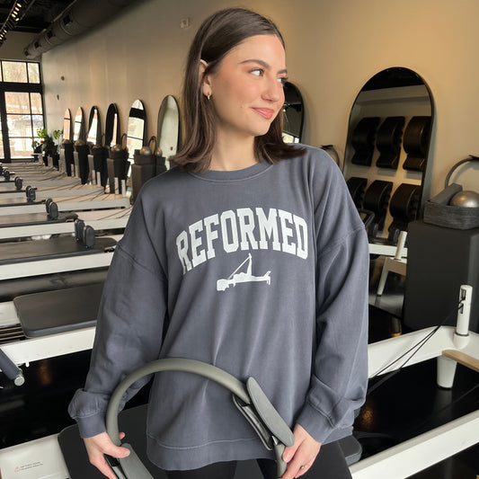 Reformed Pilates graphic shirt and sweatshirt