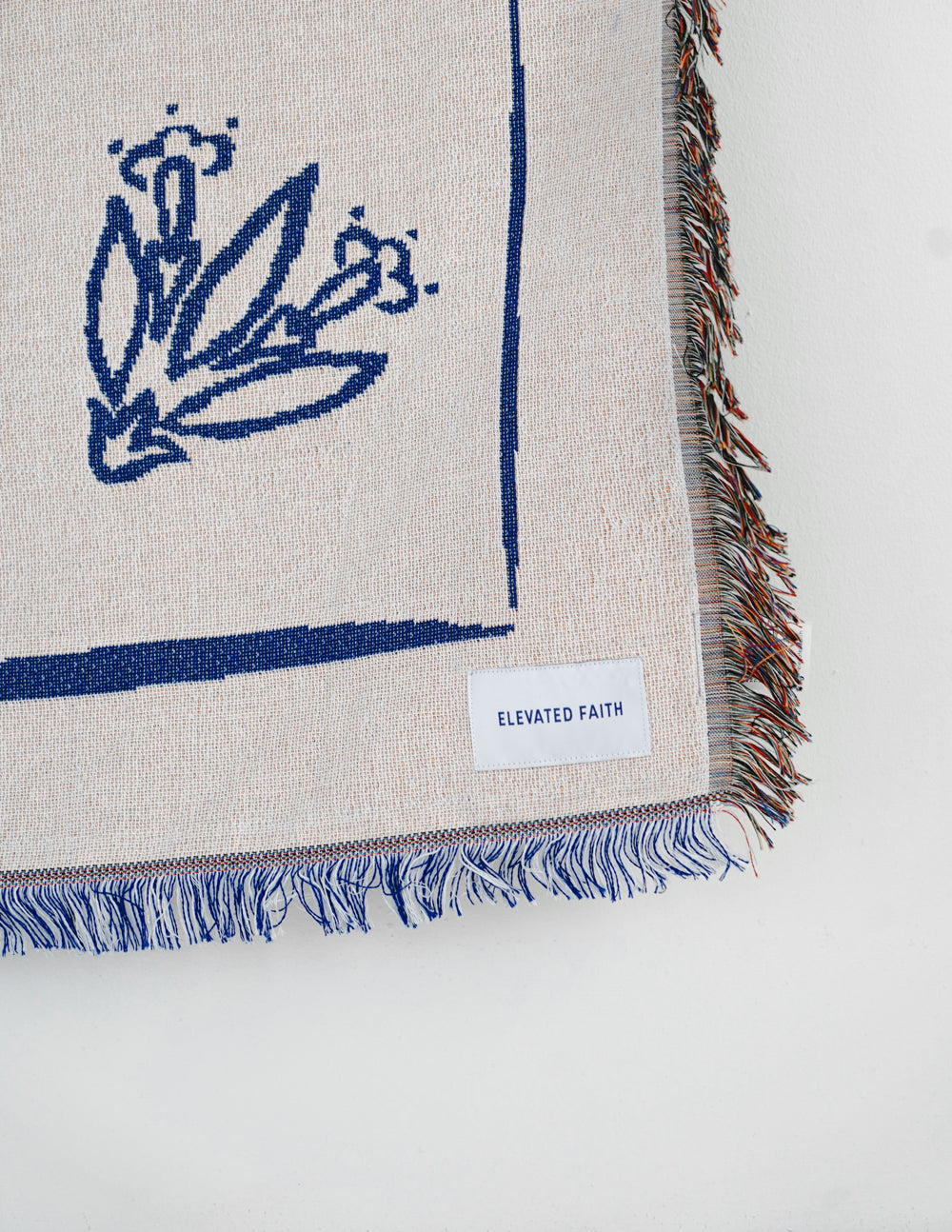 Cozy Elevated Faith Blanket featuring floral design, perfect for Christian gifts and home decor