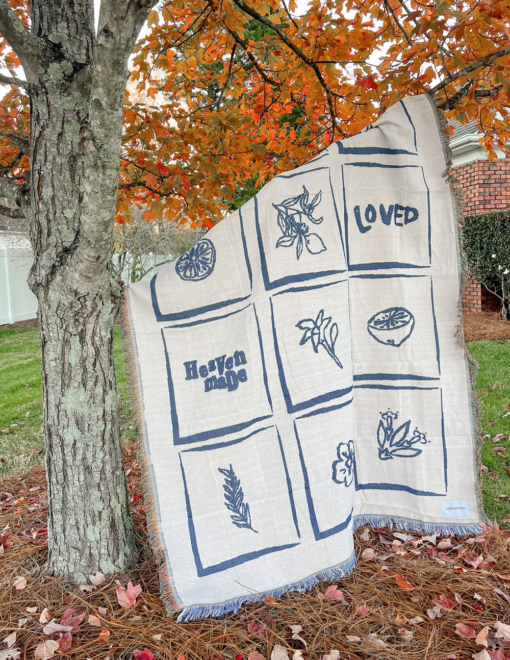 Elevated Faith Blanket Featuring Inspirational Designs, Perfect Christian Gifts for Cozy Moments
