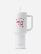 Elevated Faith tumbler with Made New design, ideal for Christian gifts and everyday use