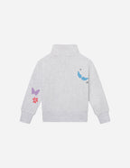 Gray Kids Jacket by Elevated Faith with Colorful Butterflies for Christian Kids Apparel