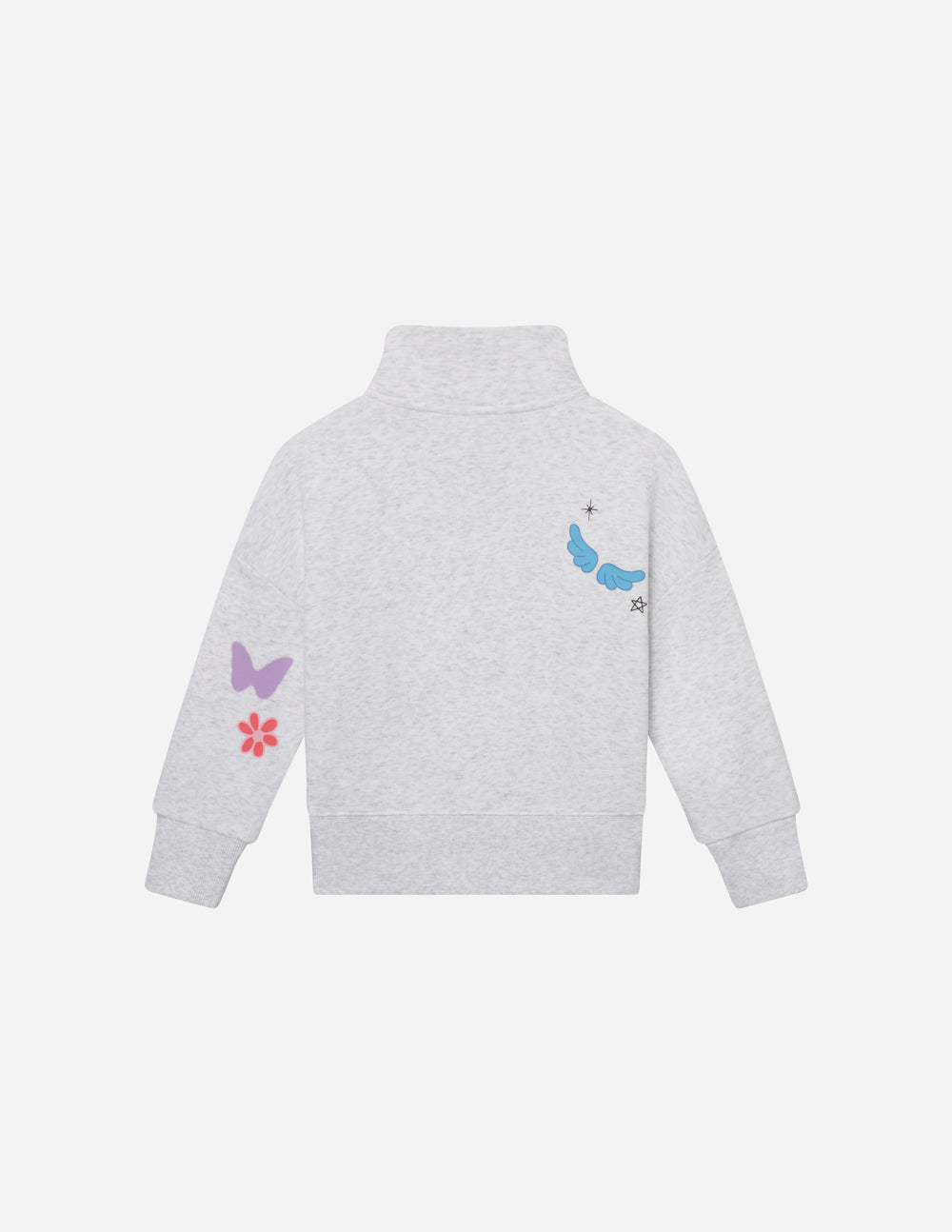 Gray Kids Jacket by Elevated Faith with Colorful Butterflies for Christian Kids Apparel